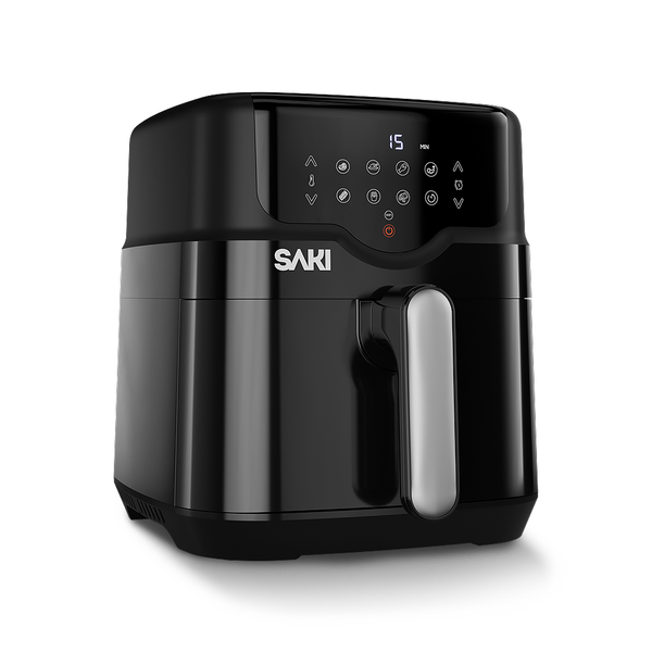 Saki Smart 5-Quart Air Fryer, 7 Cooking Functions, Black