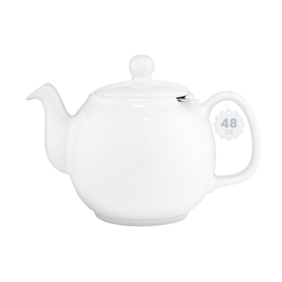 Saki Large Porcelain Teapot, 48 Ounce - Black