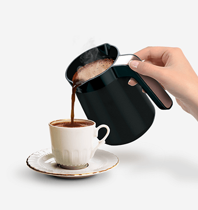 Escucha un pitido que te indica que tu café está listo para disfrutar.